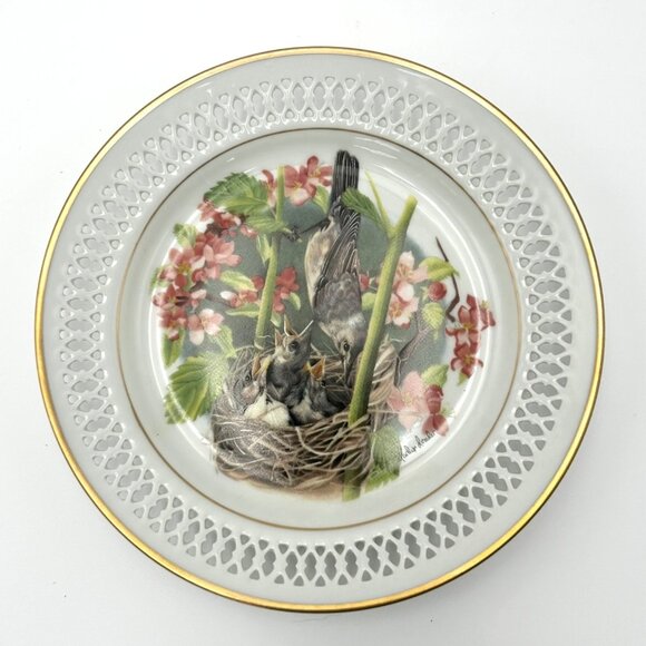 B&G "The Fledglings" Limited Edition Decorative Bird Plate Signed Marilyn Leader - Picture 1 of 8